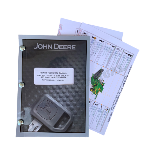 JOHN DEERE S785 S760 S780 S770 S790 MÄHDRESCHER-REPARATUR-SERVICEHANDBUCH + !BONUS!