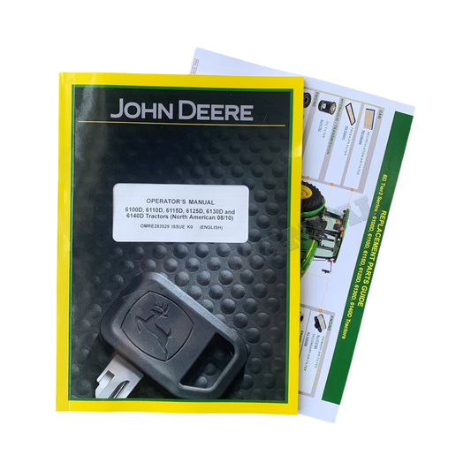 JOHN DEERE 6100D 6110D 6125D 6130D 6140D 6115D TRACTOR OPERATORS MANUAL + !BONUS!