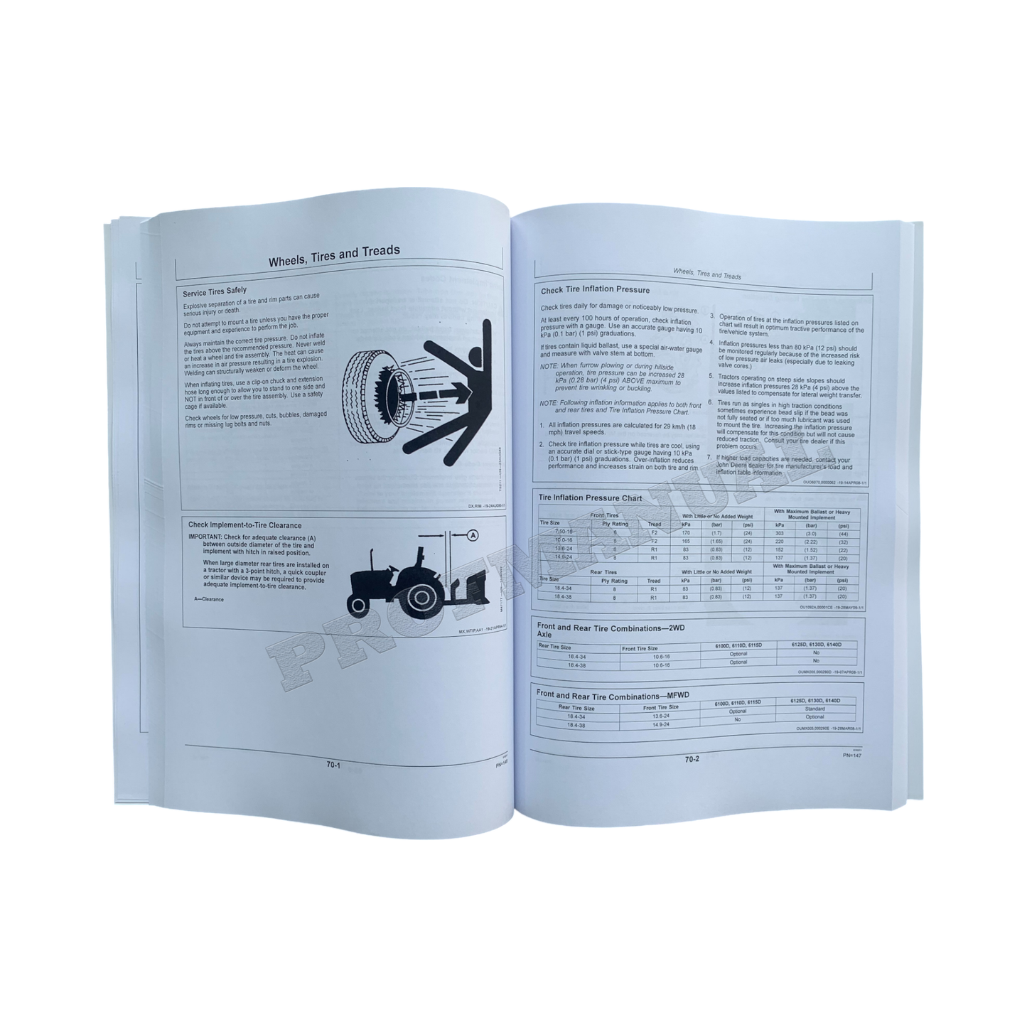 JOHN DEERE 6100D 6110D 6125D 6130D 6140D 6115D TRACTOR OPERATORS MANUAL + !BONUS!