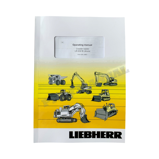 Manuel d'utilisation de la chargeuse sur chenilles Liebherr LR632 B Litronic 9084146