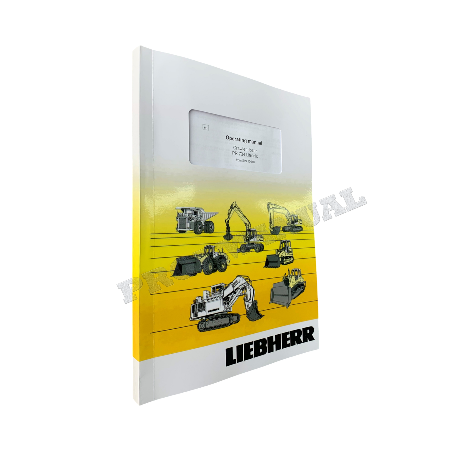 Manuel d'utilisation du bulldozer Liebherr PR734 Litronic