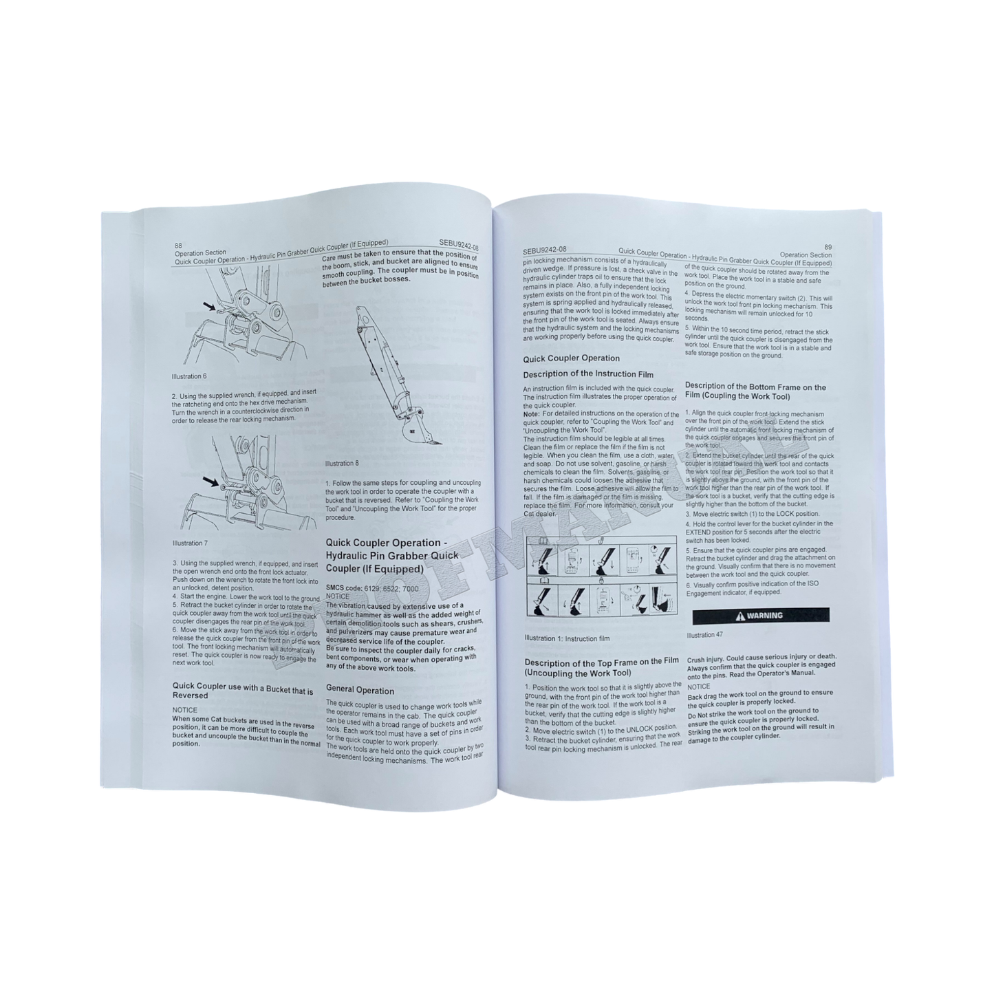 Caterpillar 303E CR Mini Hydraulic Excavator Operators Maintenance Manual