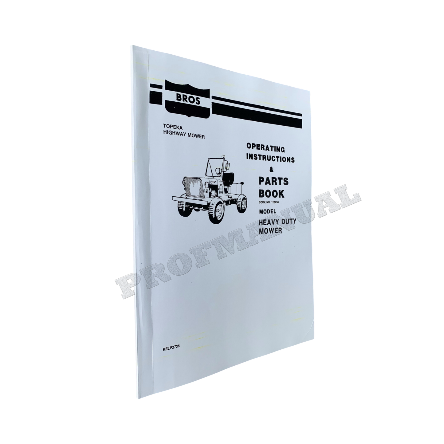 Caterpillar Cat Bros Topeka Mower Off Highway Truck Parts Catalog Manual