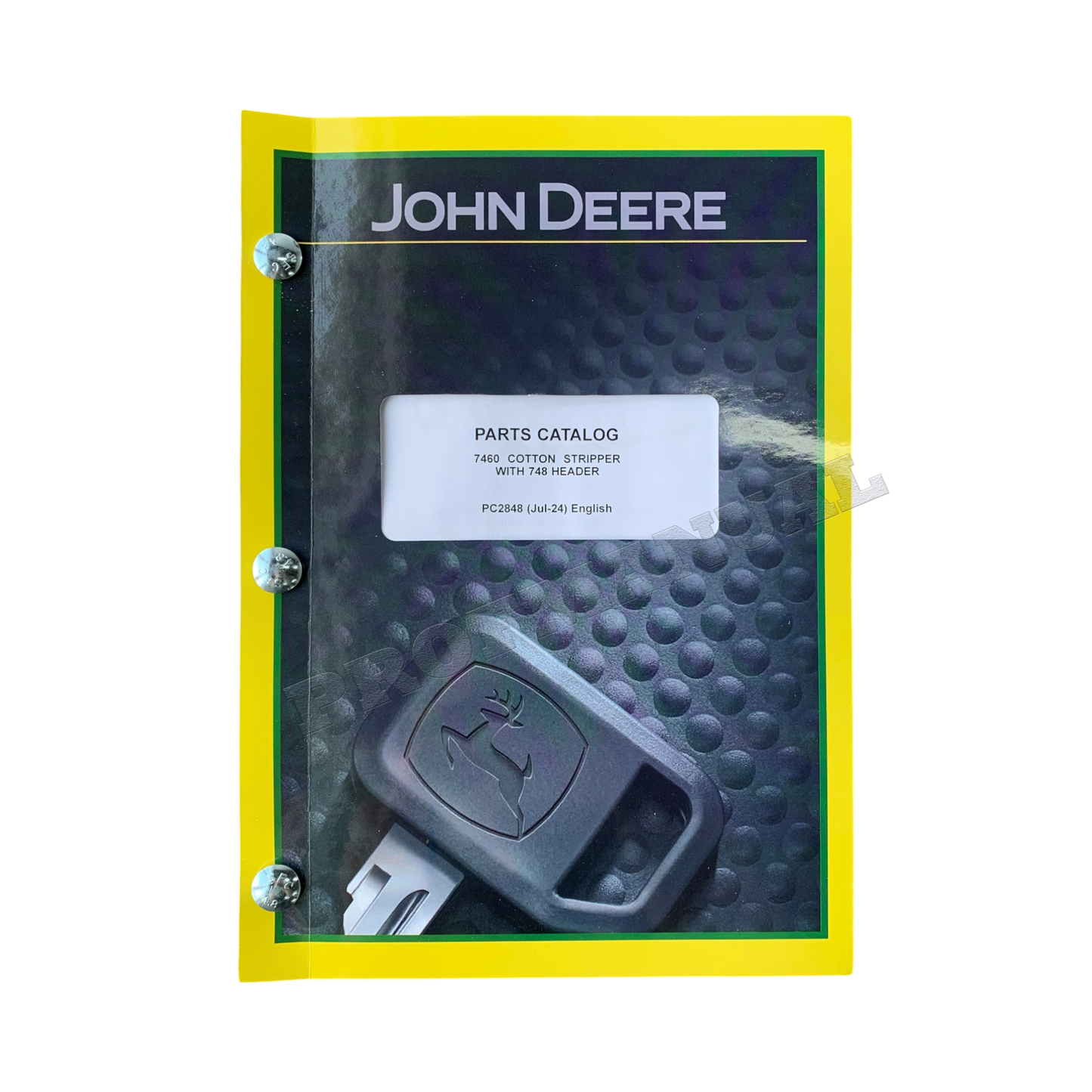 Catalogue de pièces détachées pour éplucheuse de coton John Deere 7460 avec tête de coupe 748 + !BONUS!