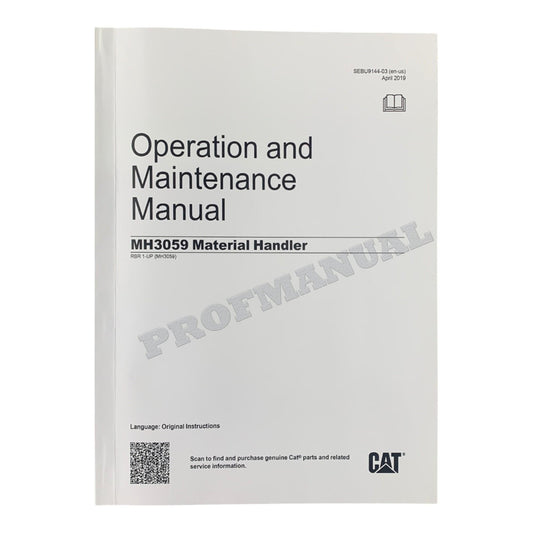 Caterpillar MH3059 Material Handler Operators Maintenance Manual