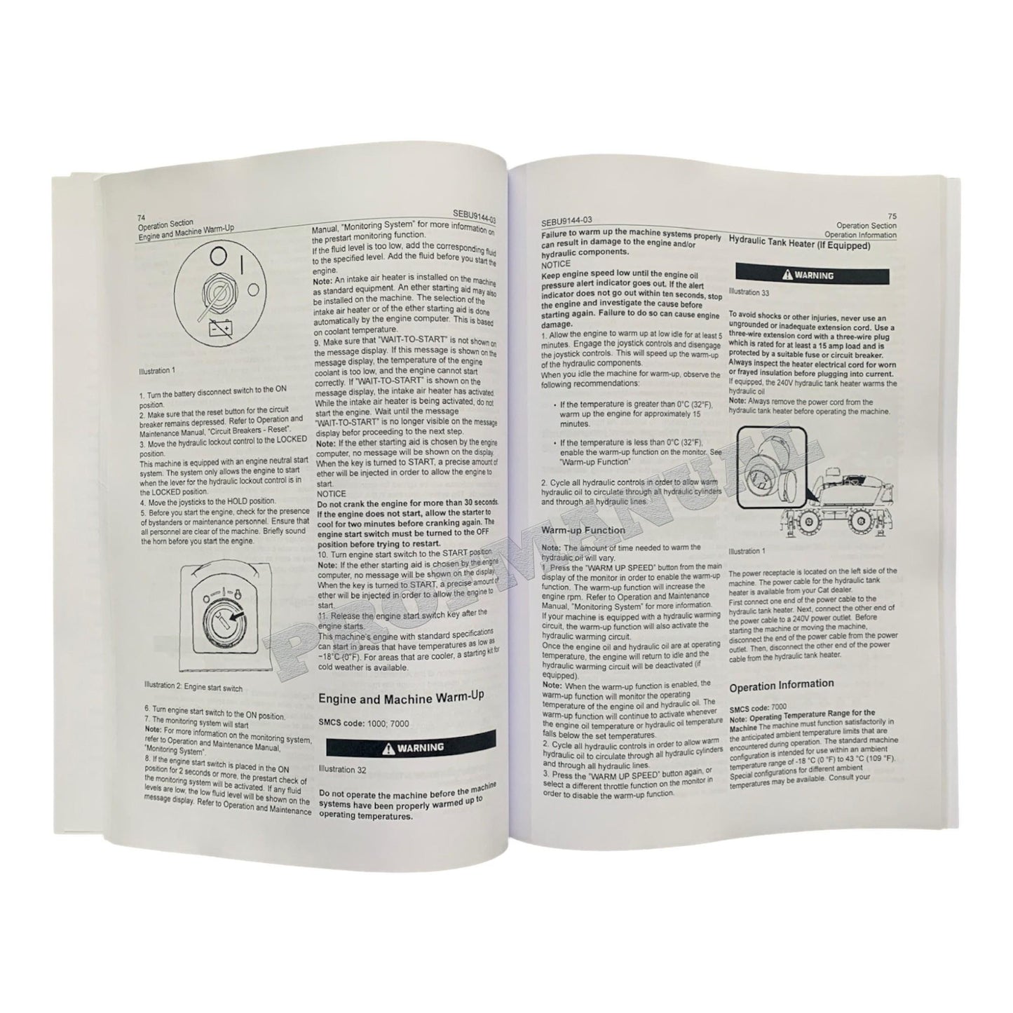 Caterpillar MH3059 Material Handler Operators Maintenance Manual