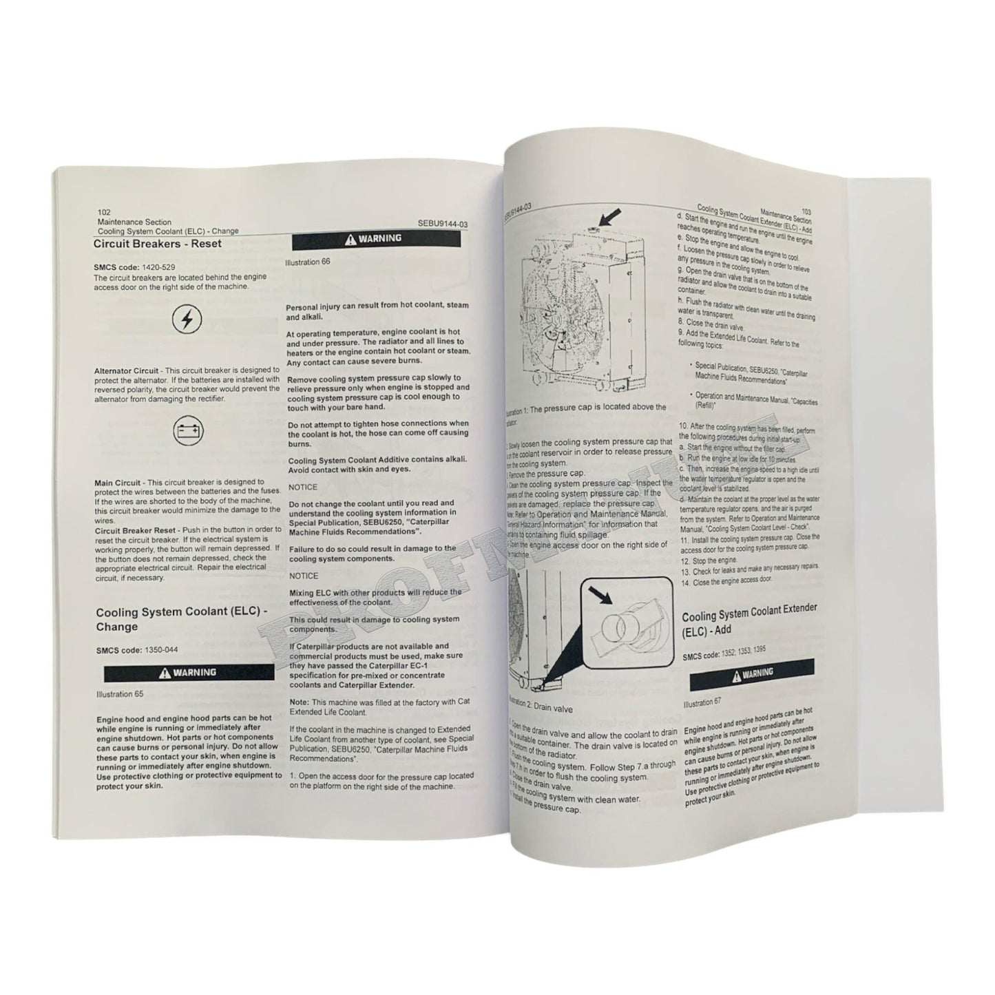 Caterpillar MH3059 Material Handler Operators Maintenance Manual