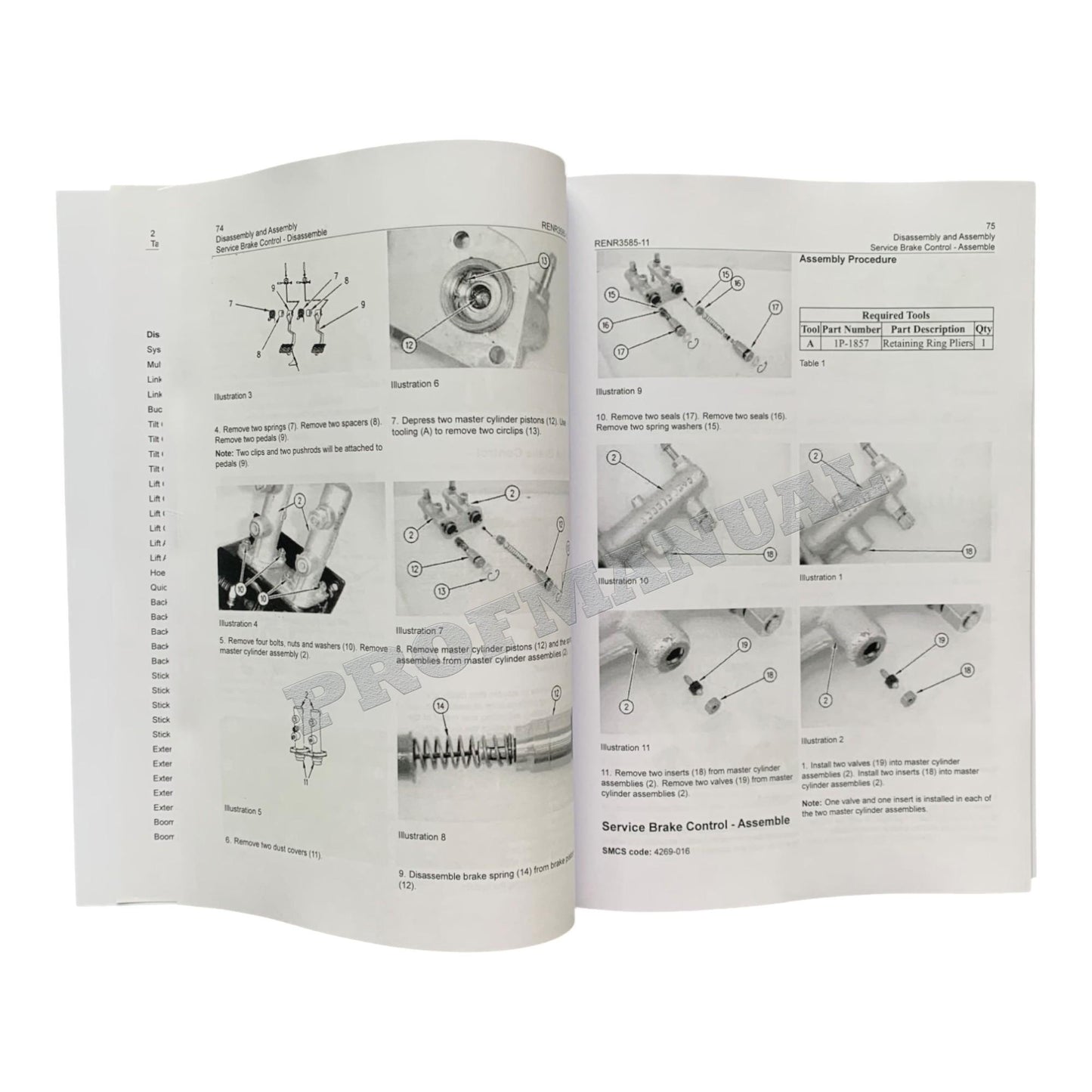 Caterpillar CAT 416D 420D 424D 428D Loader Machine Manual Disassembly Assembly