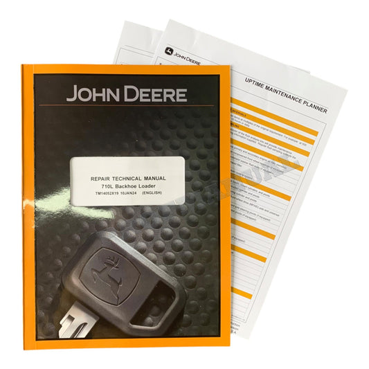 JONH DEERE 710L BACKHOE LOADER REPAIR SERVICE TECHNICAL MANUAL TM14052X19 +BONUS