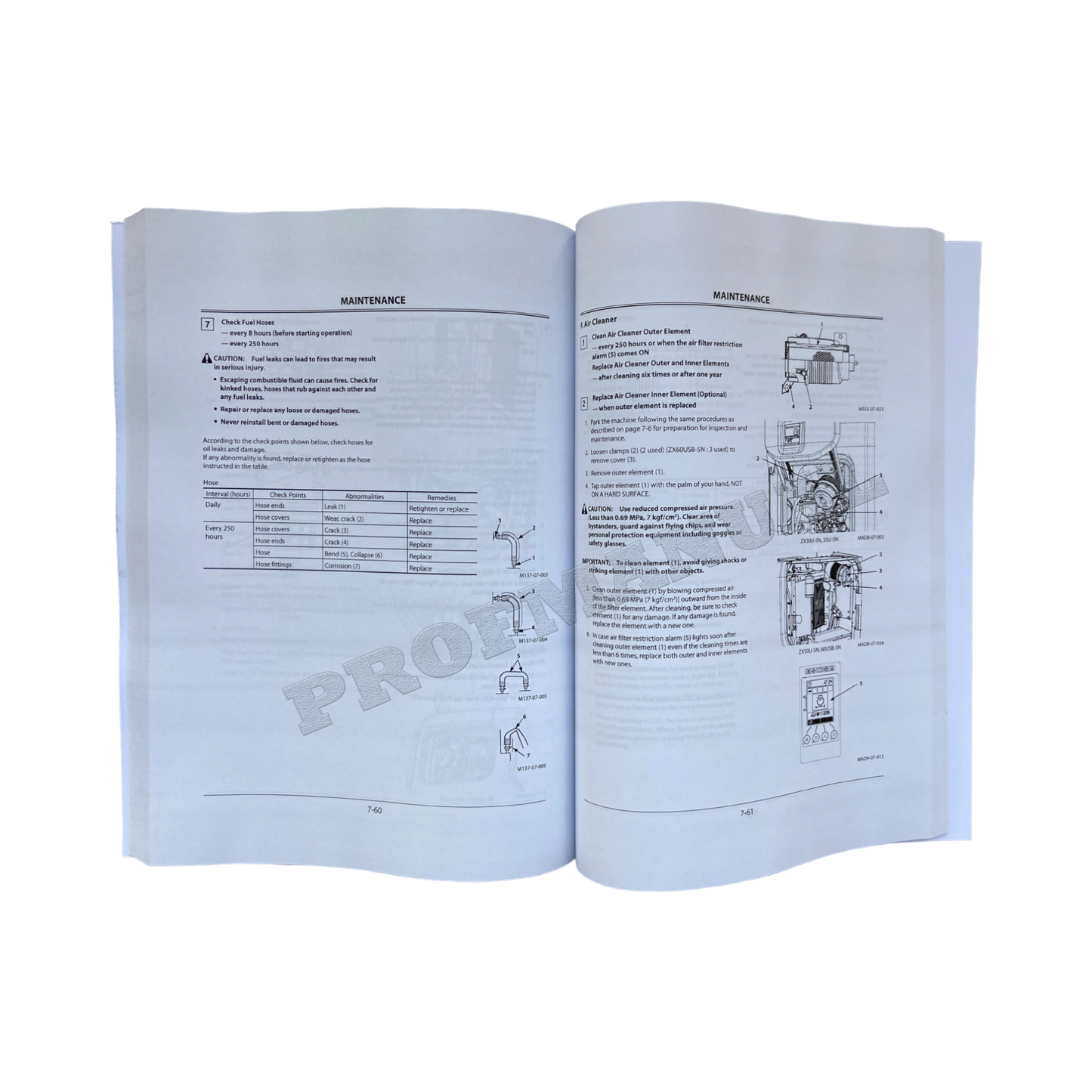 HITACHI ZAXIS ZX 35U-5N 50U-5N 60USB-5N 30U-5N EXCAVATOR OPERATORS MANUAL