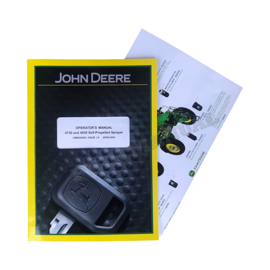 JOHN DEERE 4730 4830 SPRAYER OPERATORS MANUAL + !BONUS!