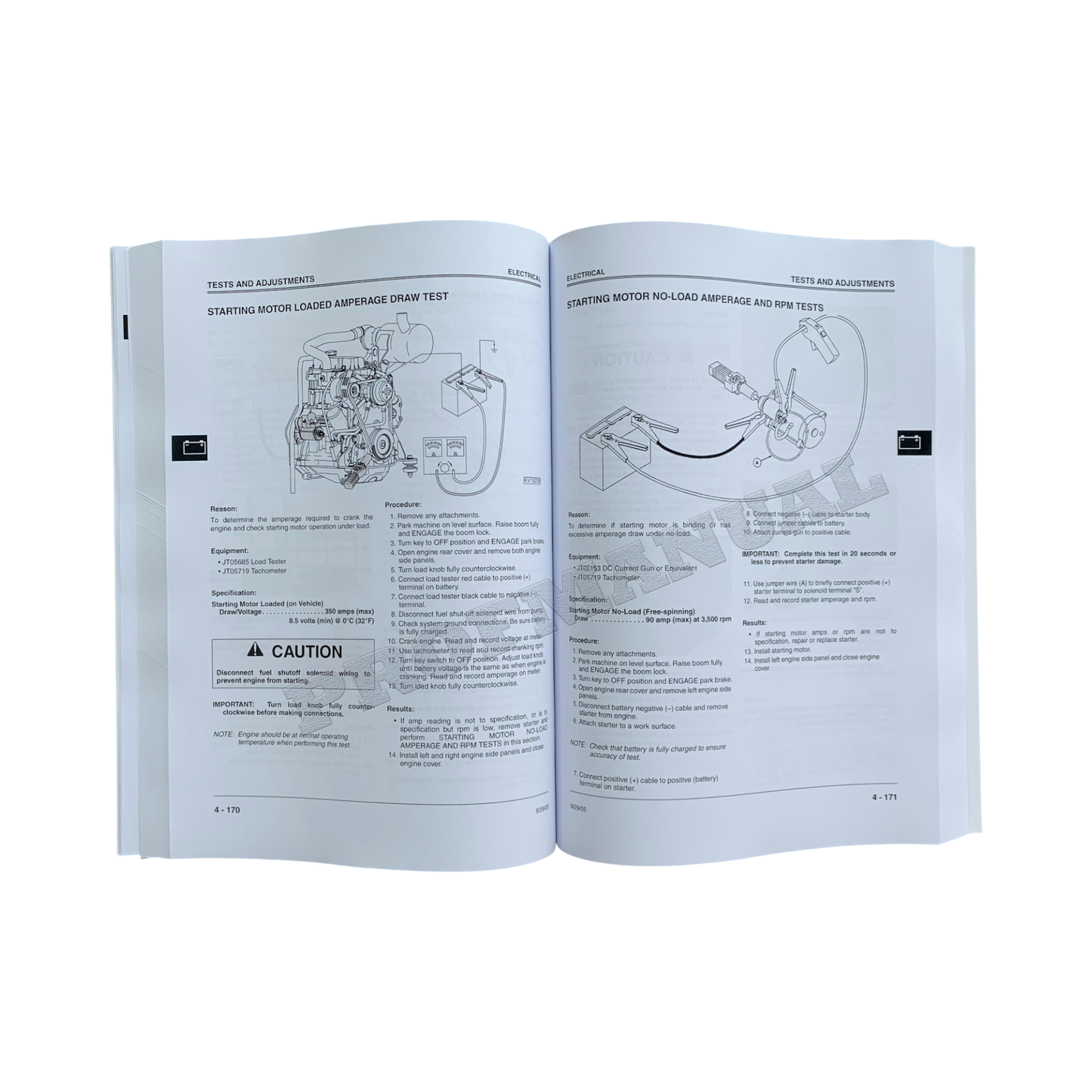 JOHN DEERE 240 250 SKID STEER REPAIR SERVICE TECHNICAL MANUAL TM1747