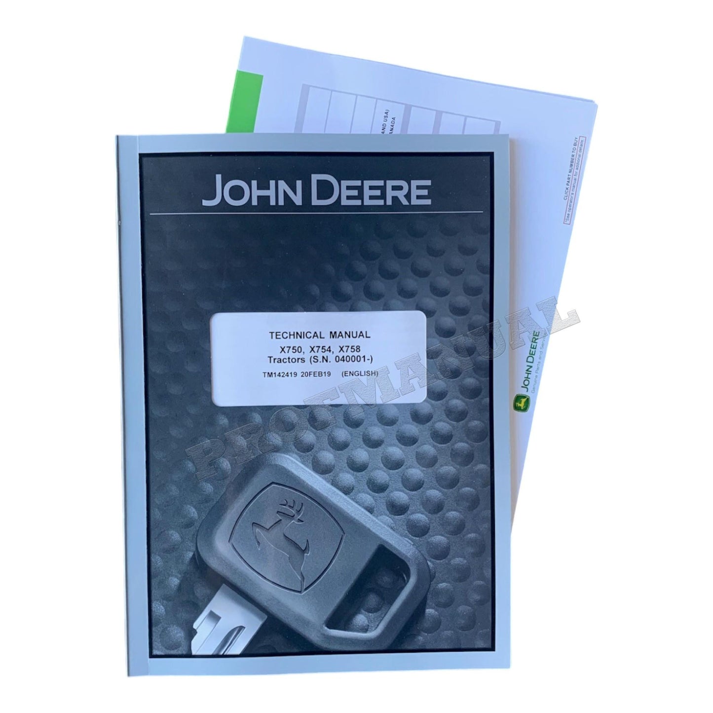 JOHN DEERE X750 X754 X758 TRACTOR REPAIR SERVICE TECHNICAL MANUAL +!BONUS!