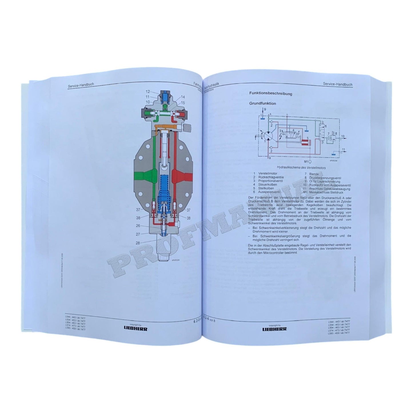 Liebherr L544 L554 L564 L574 L580 2plus2 Radlader Reparaturhandbuch