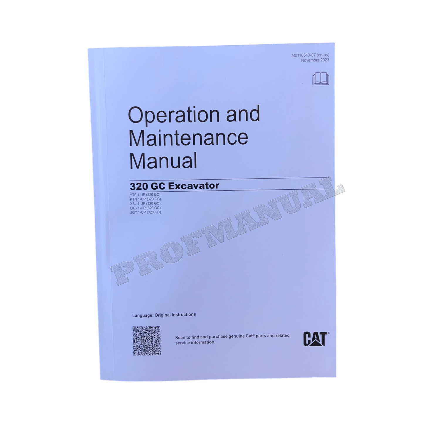 Caterpillar 320 GC Excavator Operators Maintenance Manual