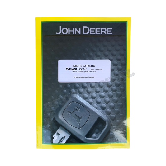 John Deere PowerTech 8.1L 6081AFM75 Marine Engine  Parts Catalog Manual