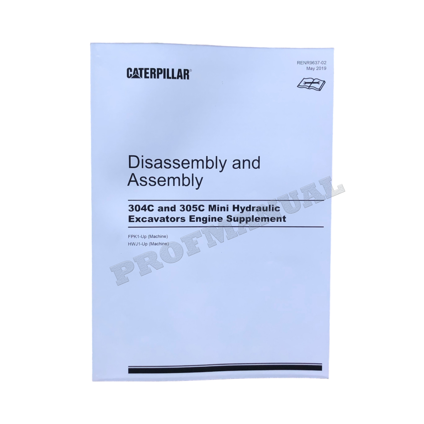 Caterpillar 304C 305C Excavator Engine Supplement Service Manual Disassem Assem