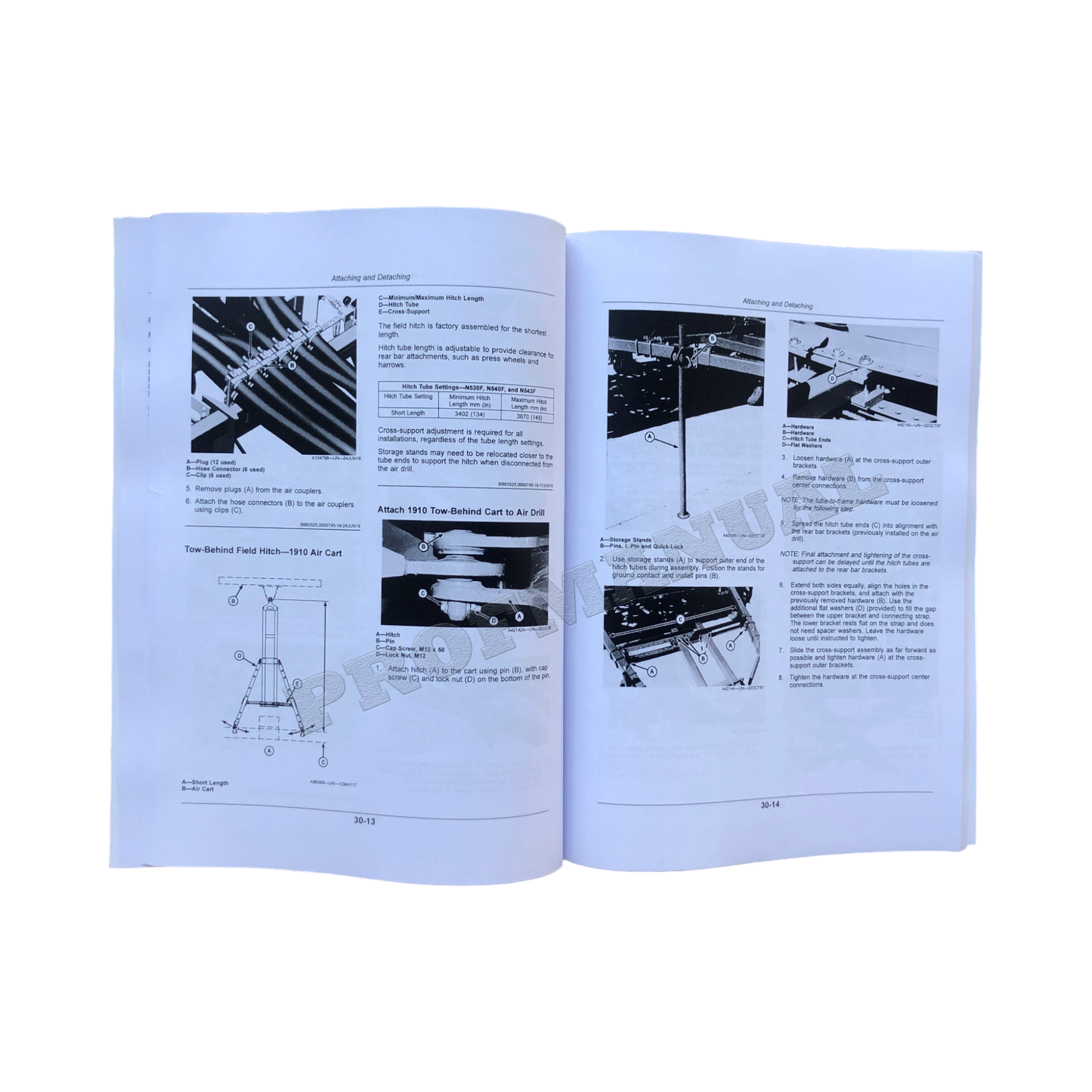 JOHN DEERE N530F N540F N543F DRUCKLUFTBOHRER-BETRIEBSHANDBUCH Nr. 2