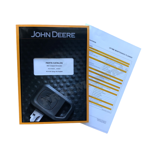 CATALOGUE DE PIÈCES DÉTACHÉES POUR EXCAVATRICE JOHN DEERE 35G + !BONUS! 