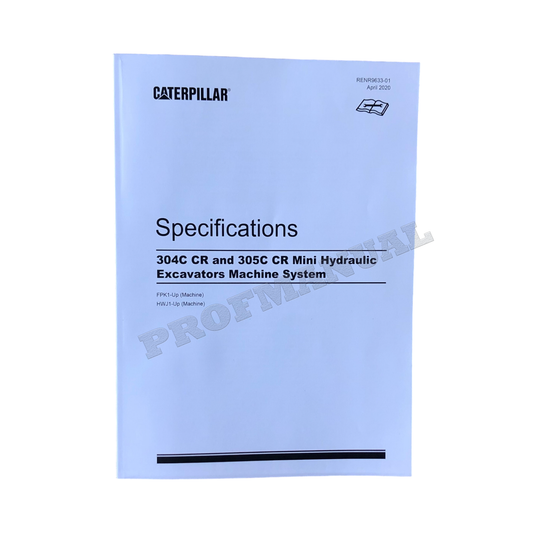 Caterpillar 304C 305C Bagger Servicehandbuch Spezifikationen