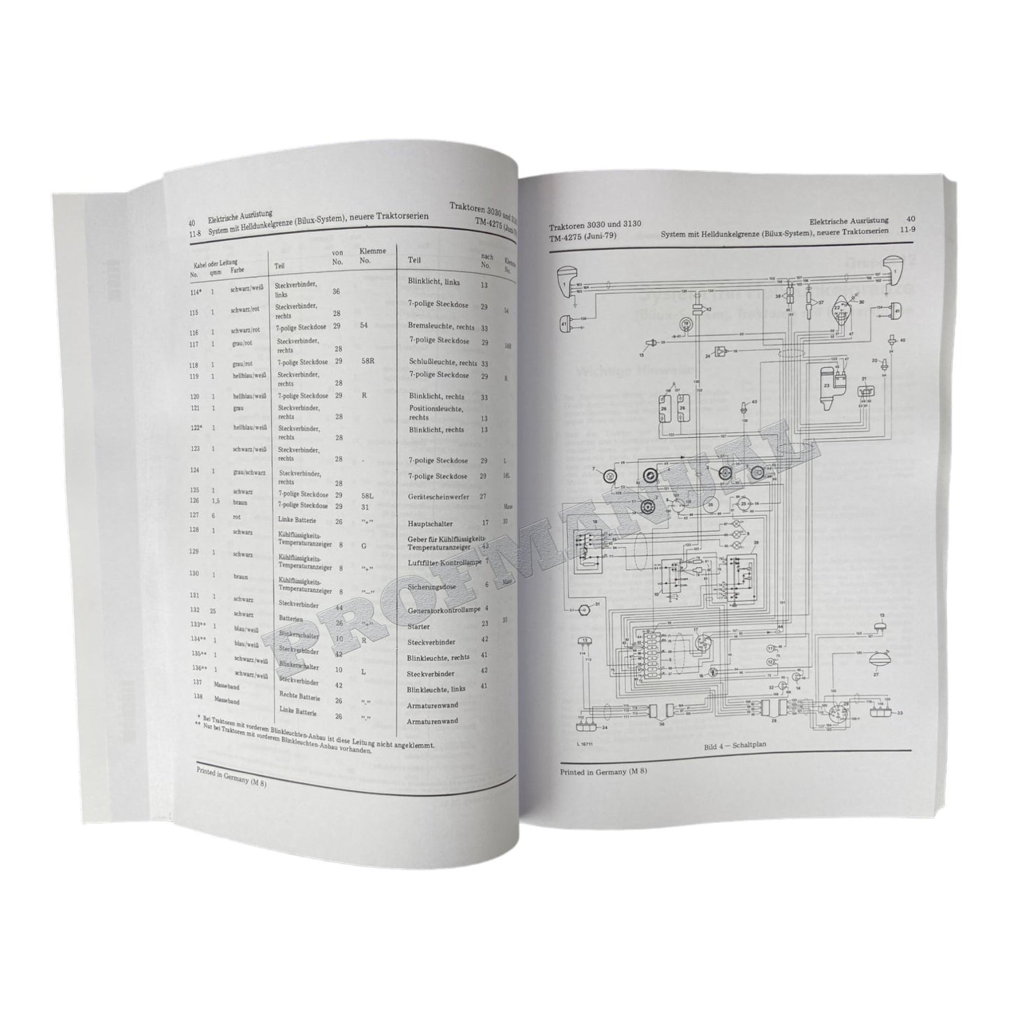 JOHN DEERE 3030 3130 TRAKTOR REPARATURHANDBUCH WERKSTATTHANDBUCH