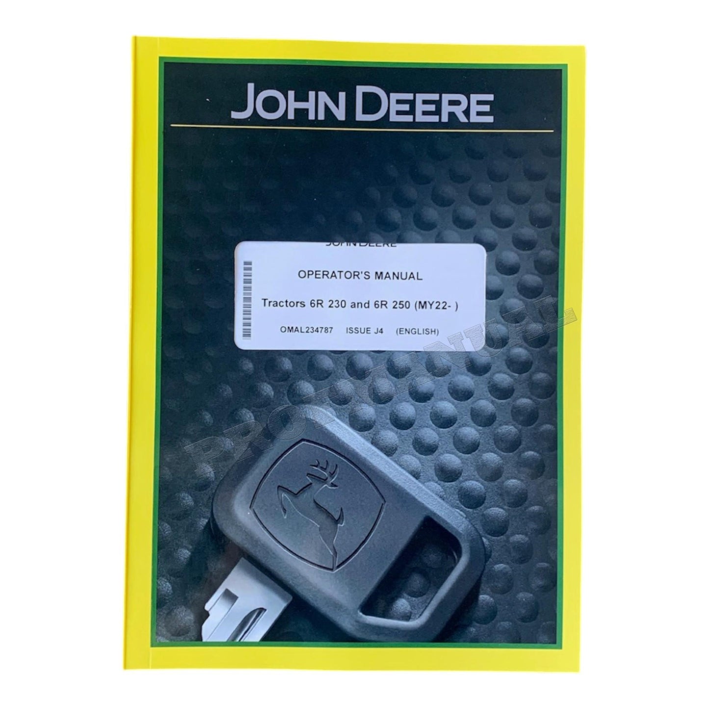 JOHN DEERE 6R 250 6R 230 TRACTOR OPERATORS MANUAL MY2022-