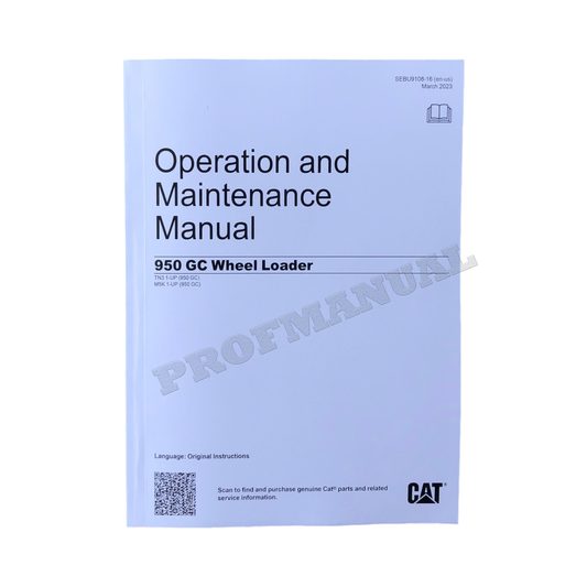 Caterpillar 950 GC Wheel Loader Operators Maintenance Manual TN31-Up M5K1-Up