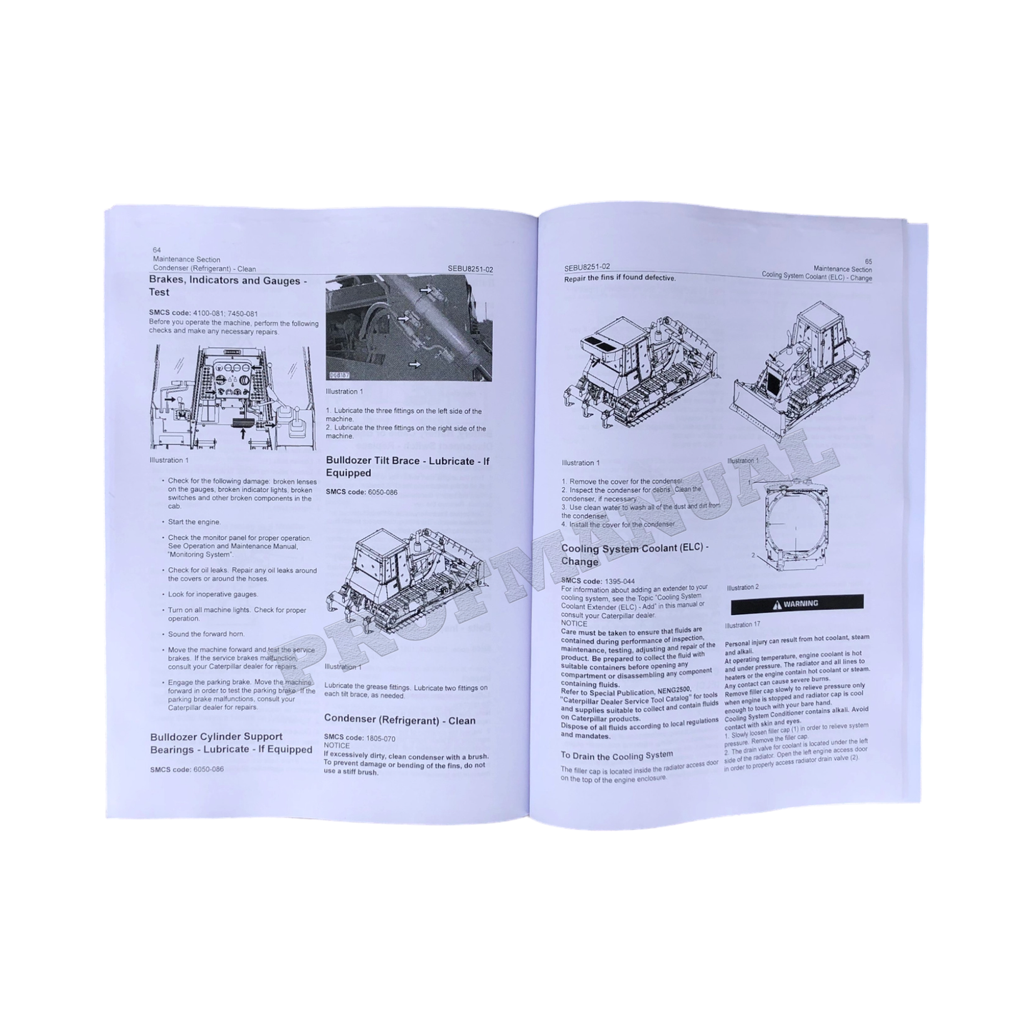 Caterpillar D6G D6G Series II Track Type Tractor Operators Maintenance Manual