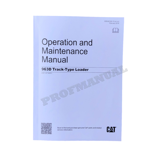 Caterpillar 963D Track Type Loader Operators Maintenance Manual