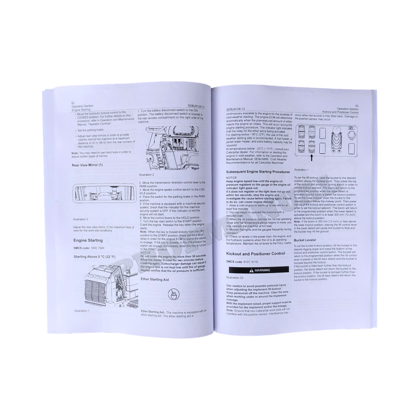 Caterpillar 963D Track Type Loader Operators Maintenance Manual