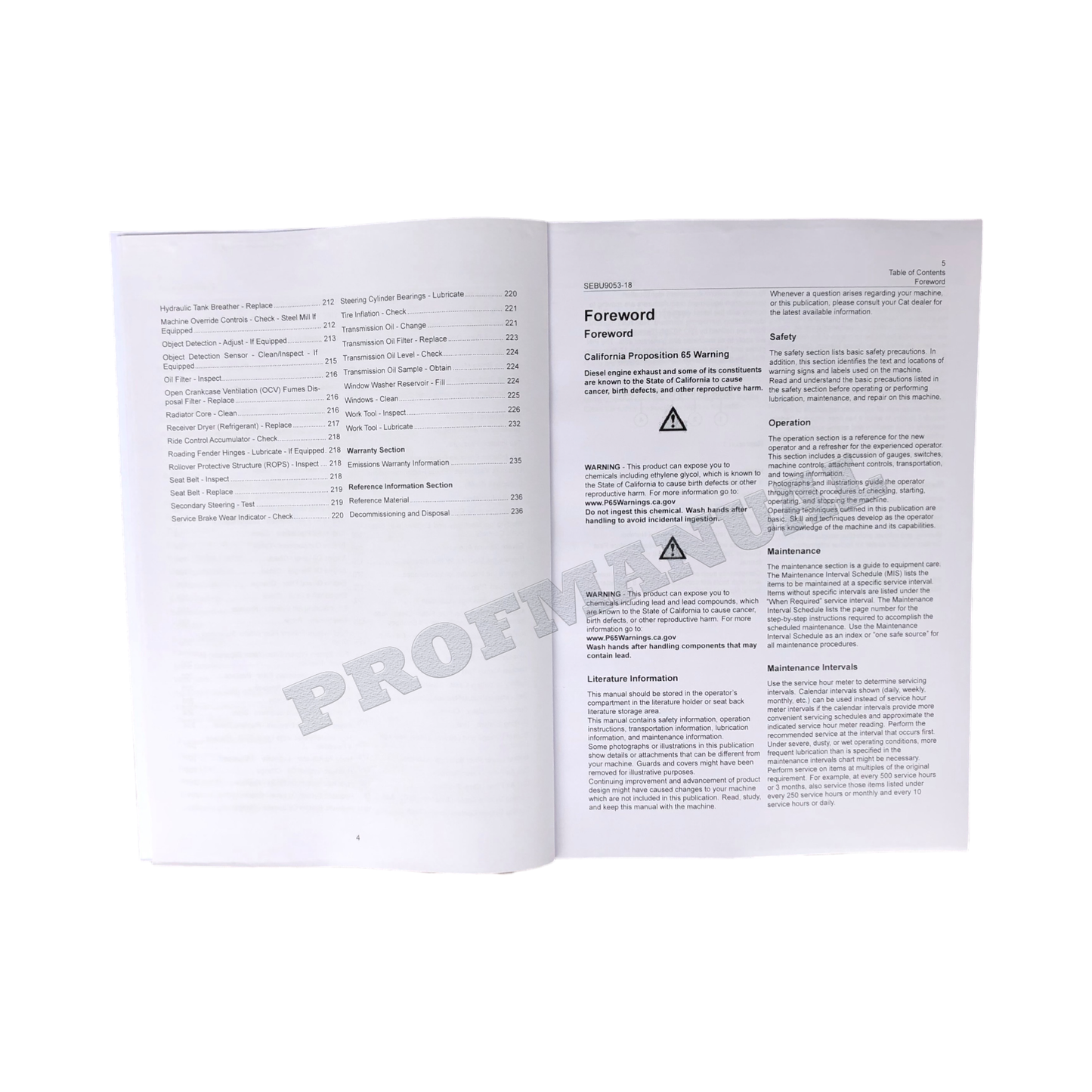 Caterpillar 966M 972M Wheel Loader Operators Maintenance Manual SEBU9053