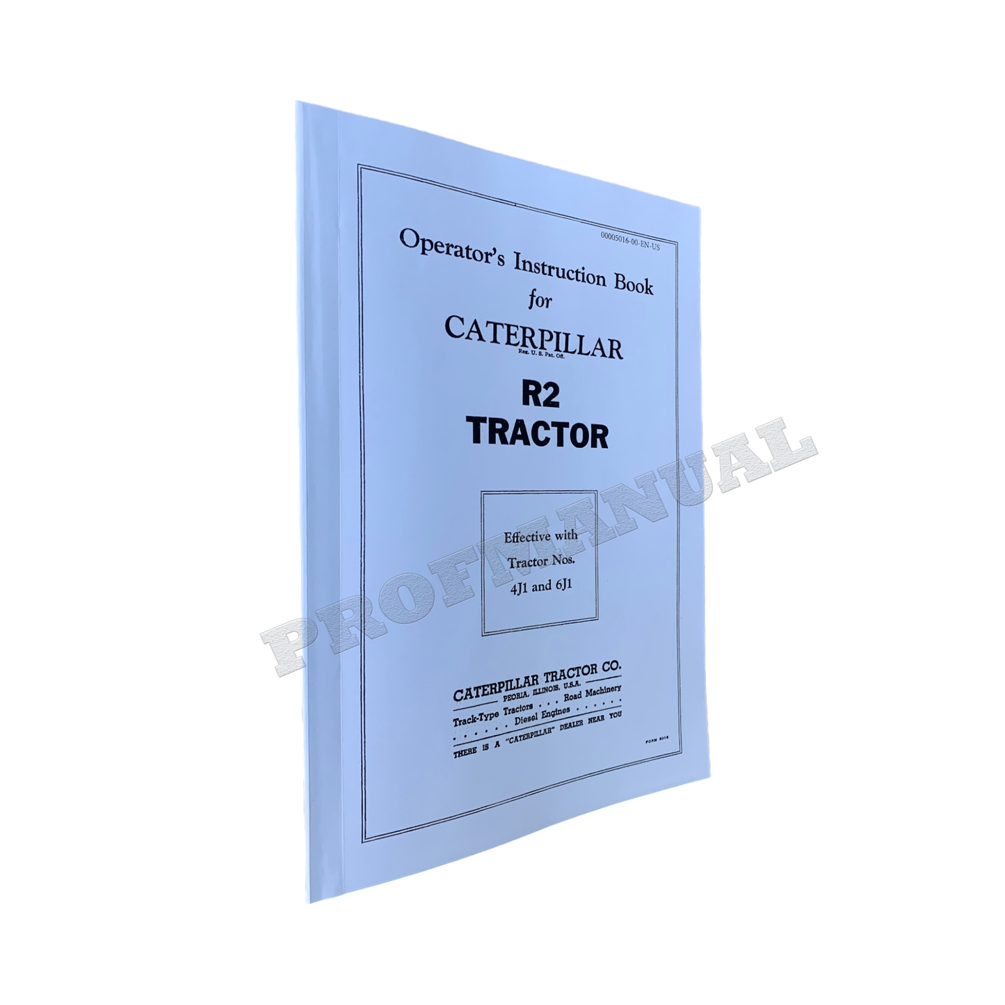 Caterpillar R2 Tractor Operators Maintenance Manual 4J1-Up 6J1-Up