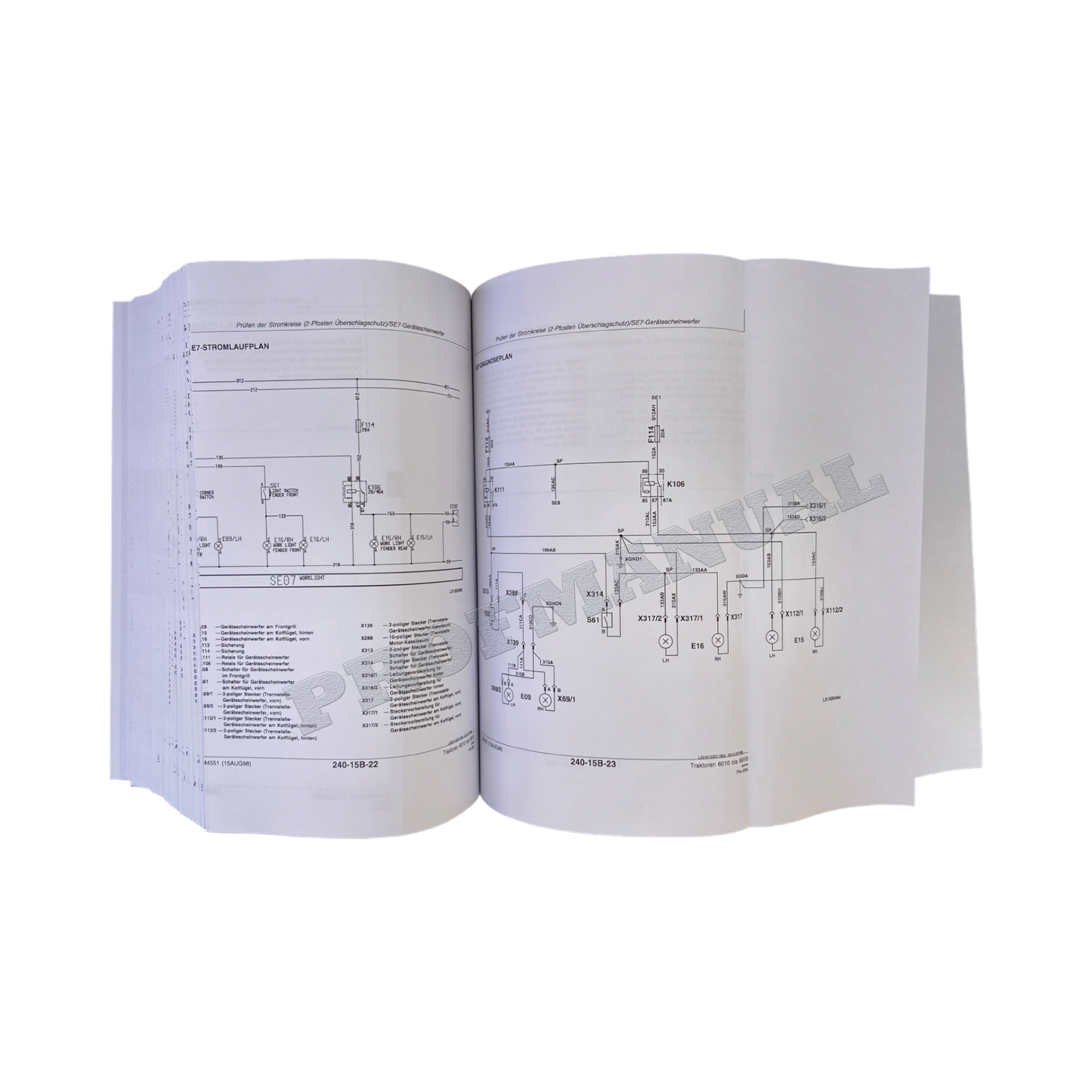 JOHN DEERE SE6010 SE6110 SE6210 SE6310 SE6410 TRAKTOR DIAGNOSE REPARATURHANDBUCH