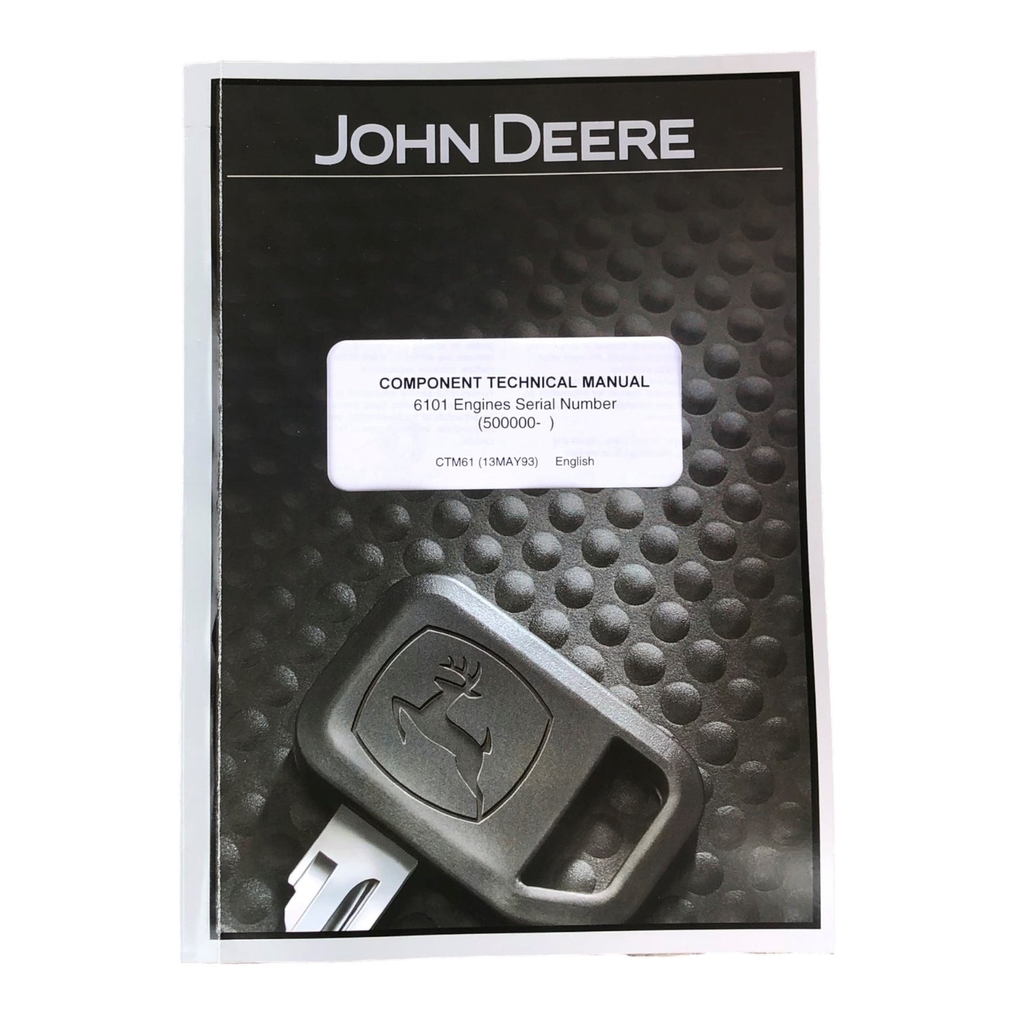 John Deere 6101 6610 6810 6910 8570 6710 8770 Engine REPAIR SERVICE MANUAL CTM61