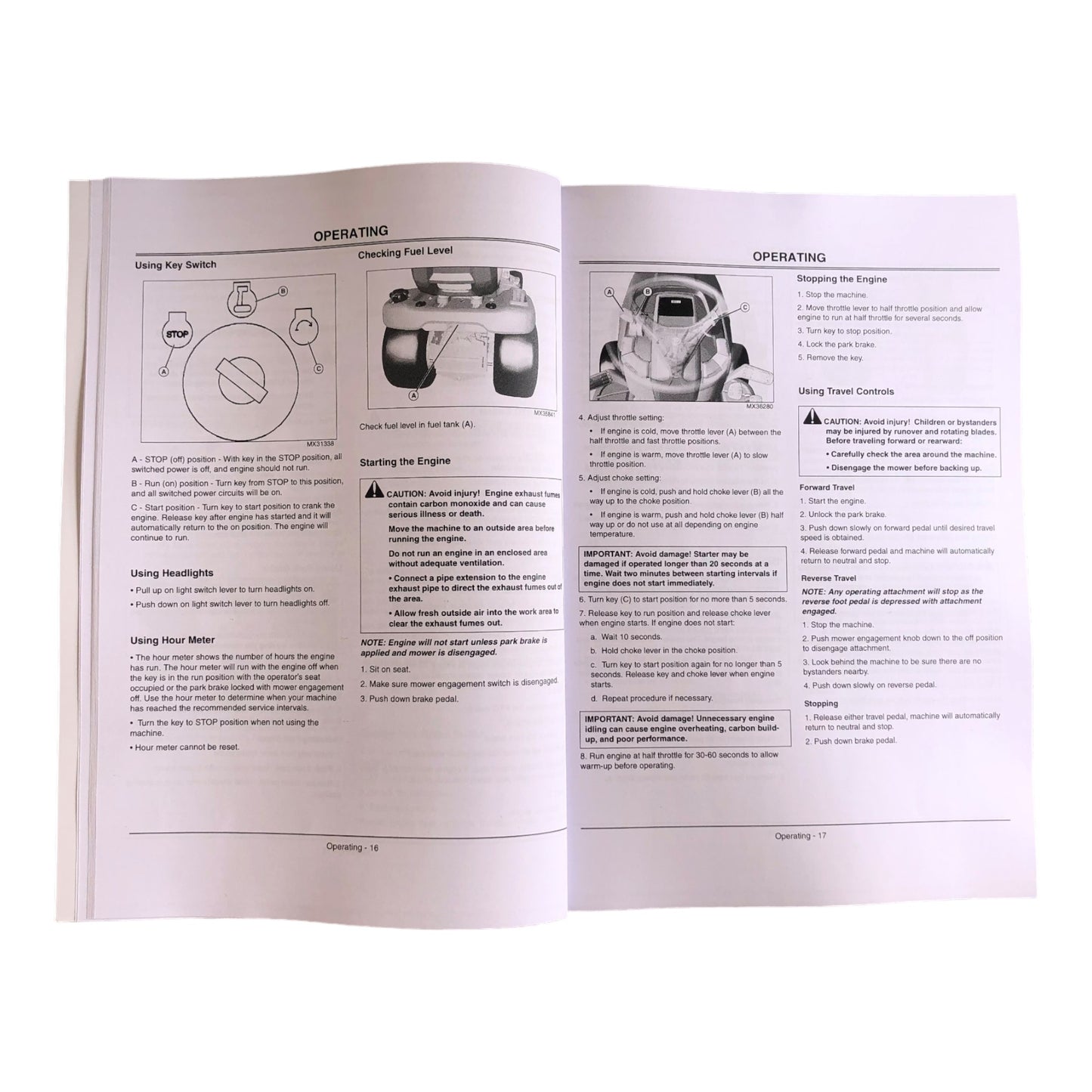 JOHN DEERE X300 X304 X320 X324 X340 TRACTOR OPERATORS MANUAL + !BONUS!