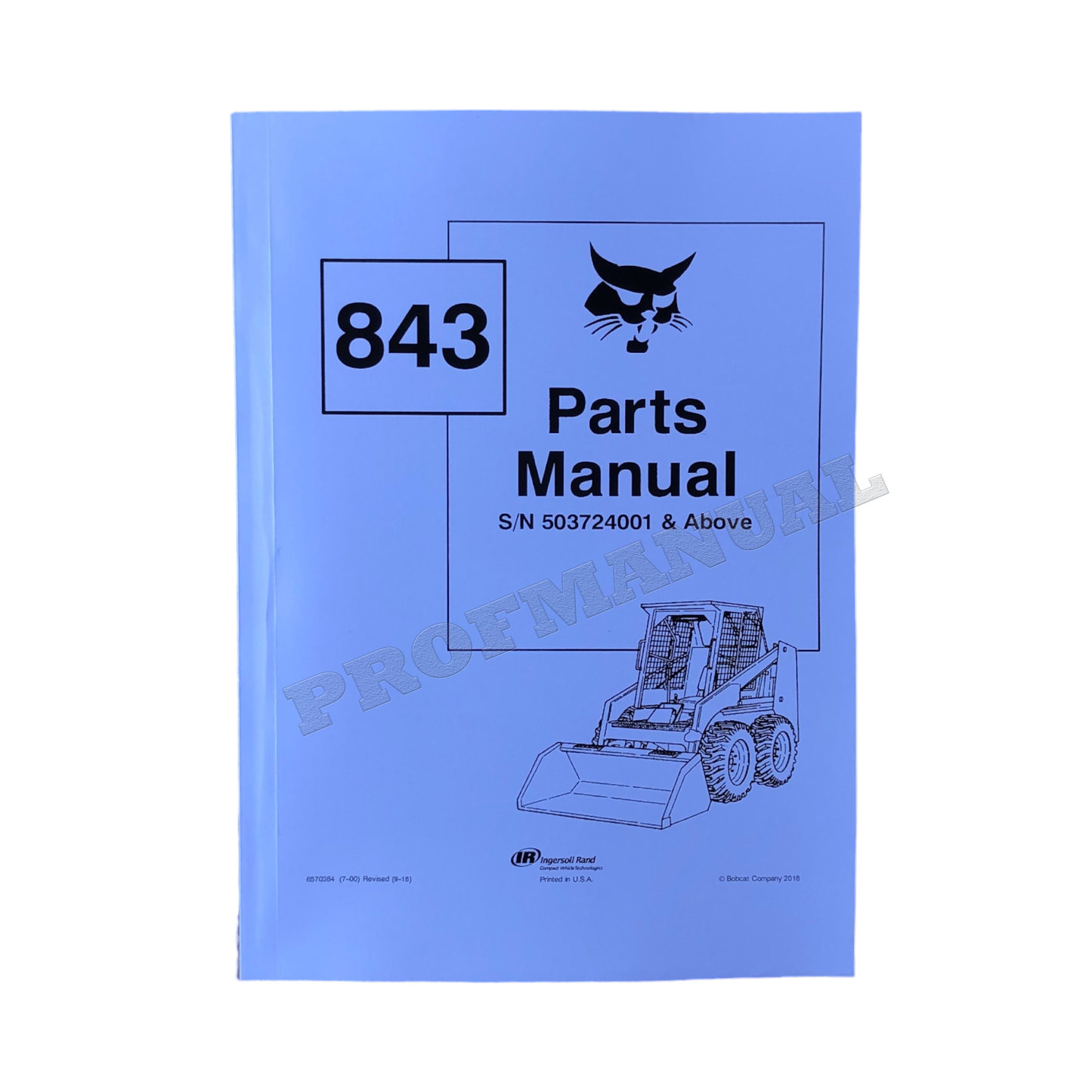 Bobcat 843 Kompaktlader Ersatzteilkatalog Handbuch 503724001-