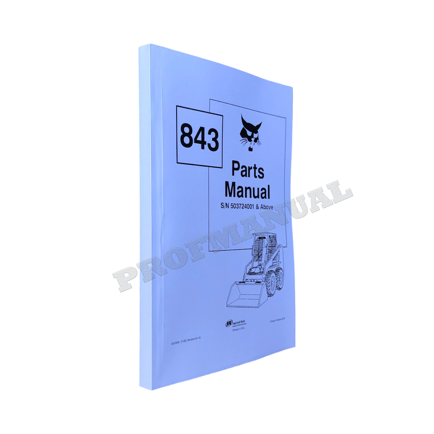 Bobcat 843 Kompaktlader Ersatzteilkatalog Handbuch 503724001-