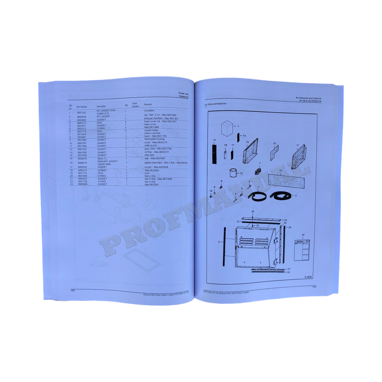 Bobcat 843 Kompaktlader Ersatzteilkatalog Handbuch 503724001-