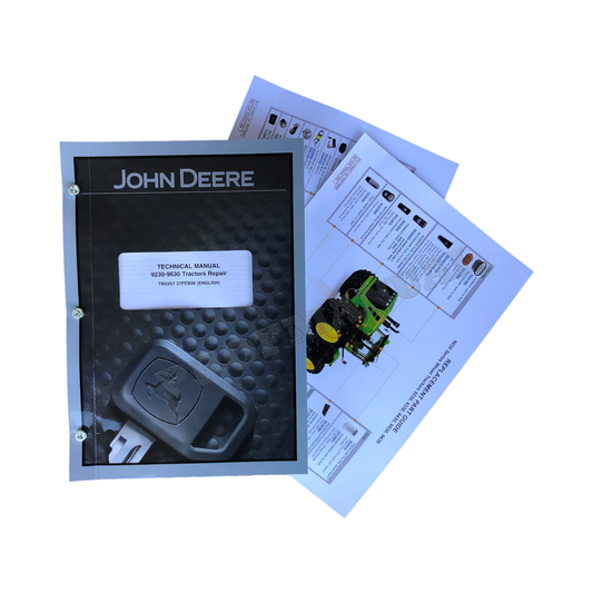 JOHN DEERE 9230 9330 9430 9530 9630 TRACTOR REPAIR SERVICE MANUAL + !BONUS!