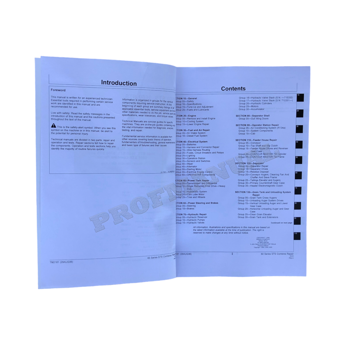 JOHN DEERE 9860 STS 9660 STS 9760 STS 9560 STS MÄHDRESCHER-REPARATURHANDBUCH + !BONUS! 