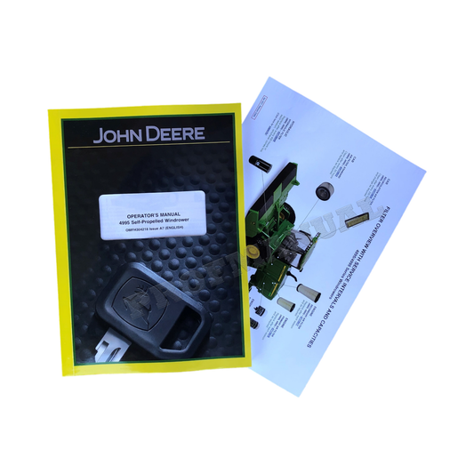 JOHN DEERE 4995 WINDROWER OPERATORS MANUAL + !BONUS!