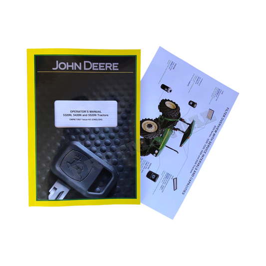 MANUEL D'UTILISATION DU TRACTEUR JOHN DEERE 5320N 5520N 5420N + !BONUS!