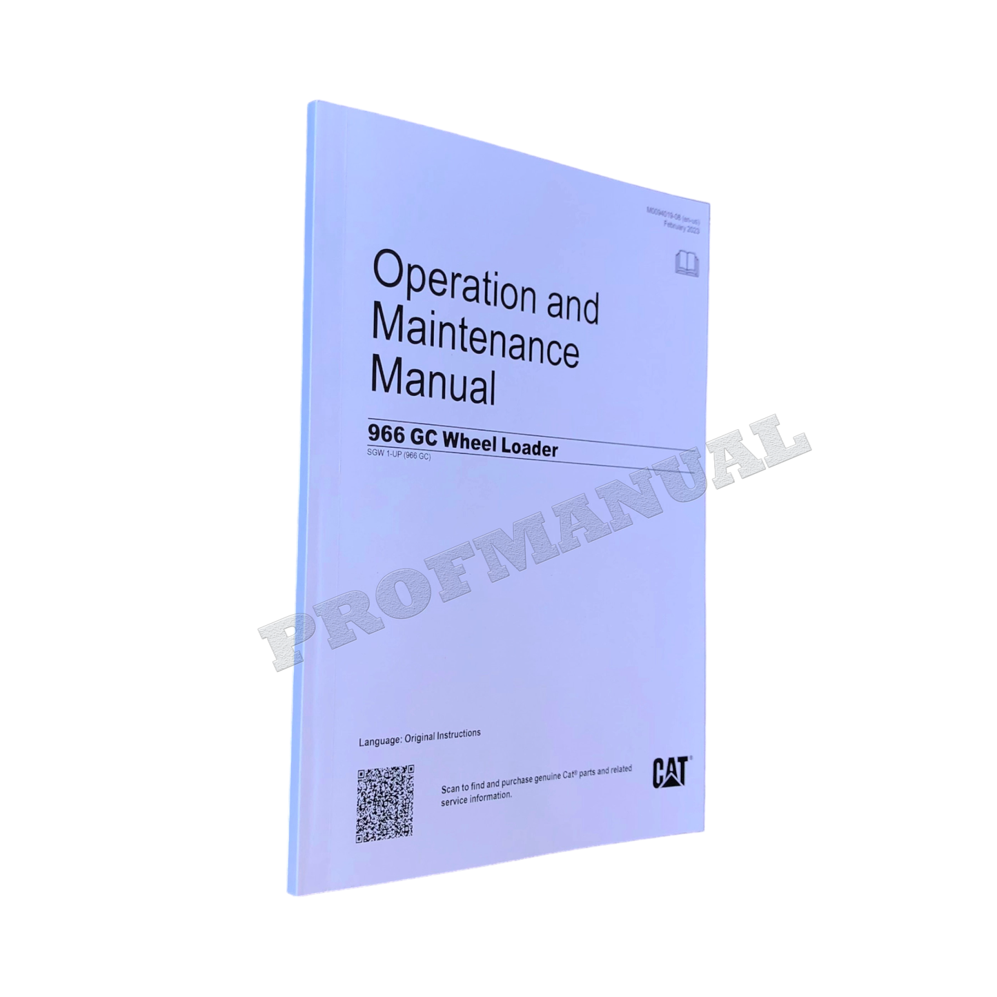 Caterpillar 966 GC Medium Wheel Loader Operators Maintenance Manual