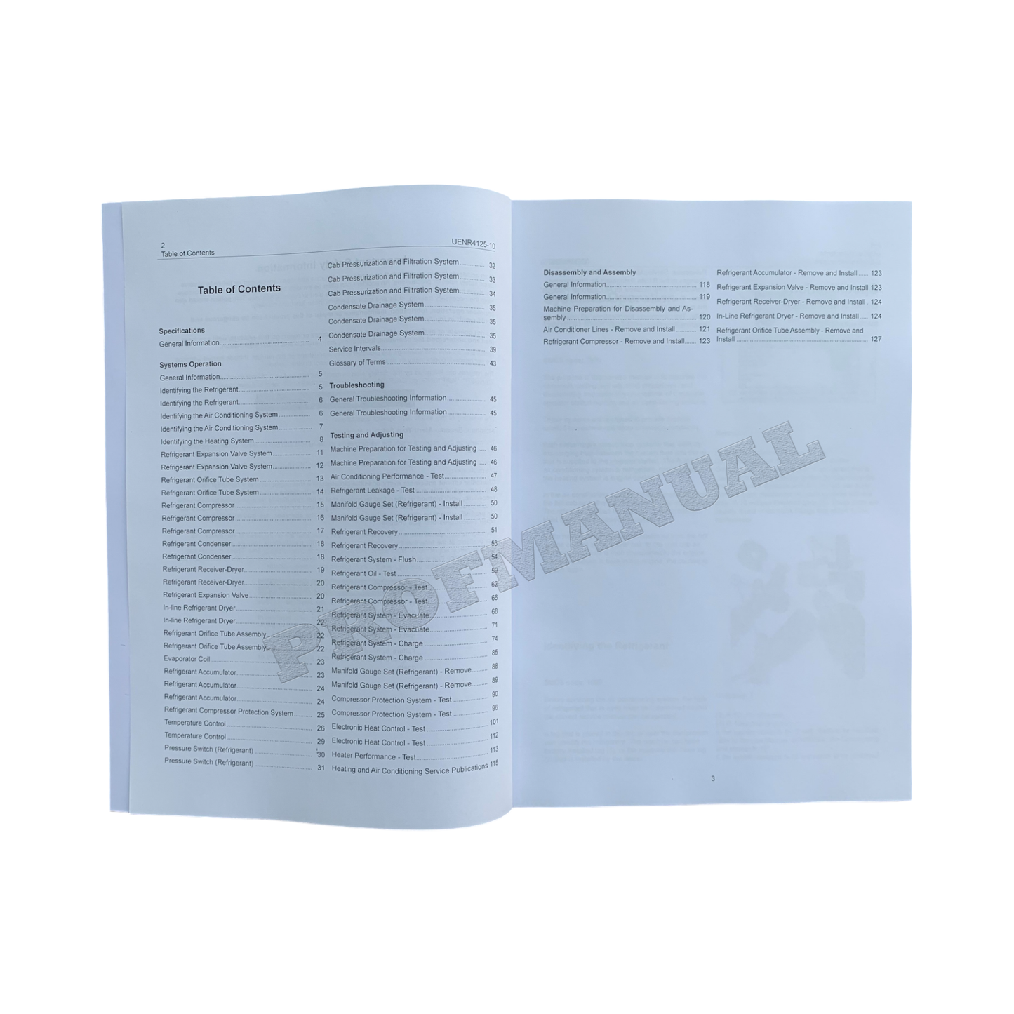 Caterpillar Air Condition Heating R134a FULL Service Manual