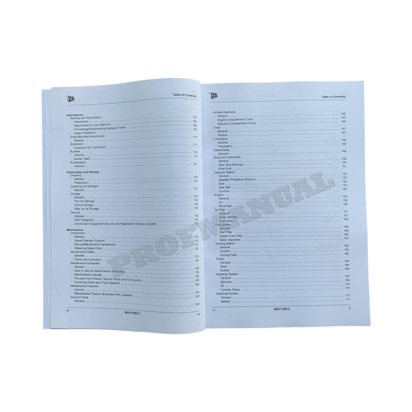 JCB 48Z-1 51R-1 COMPACT Excavator Operators Manual