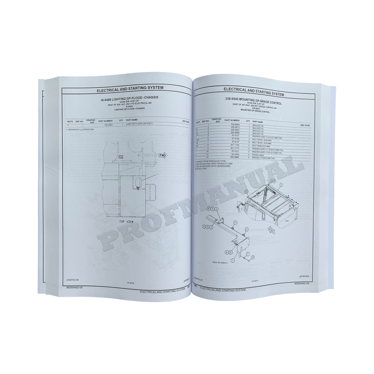 Ersatzteilkatalog für Caterpillar Cat 313F L-Bagger