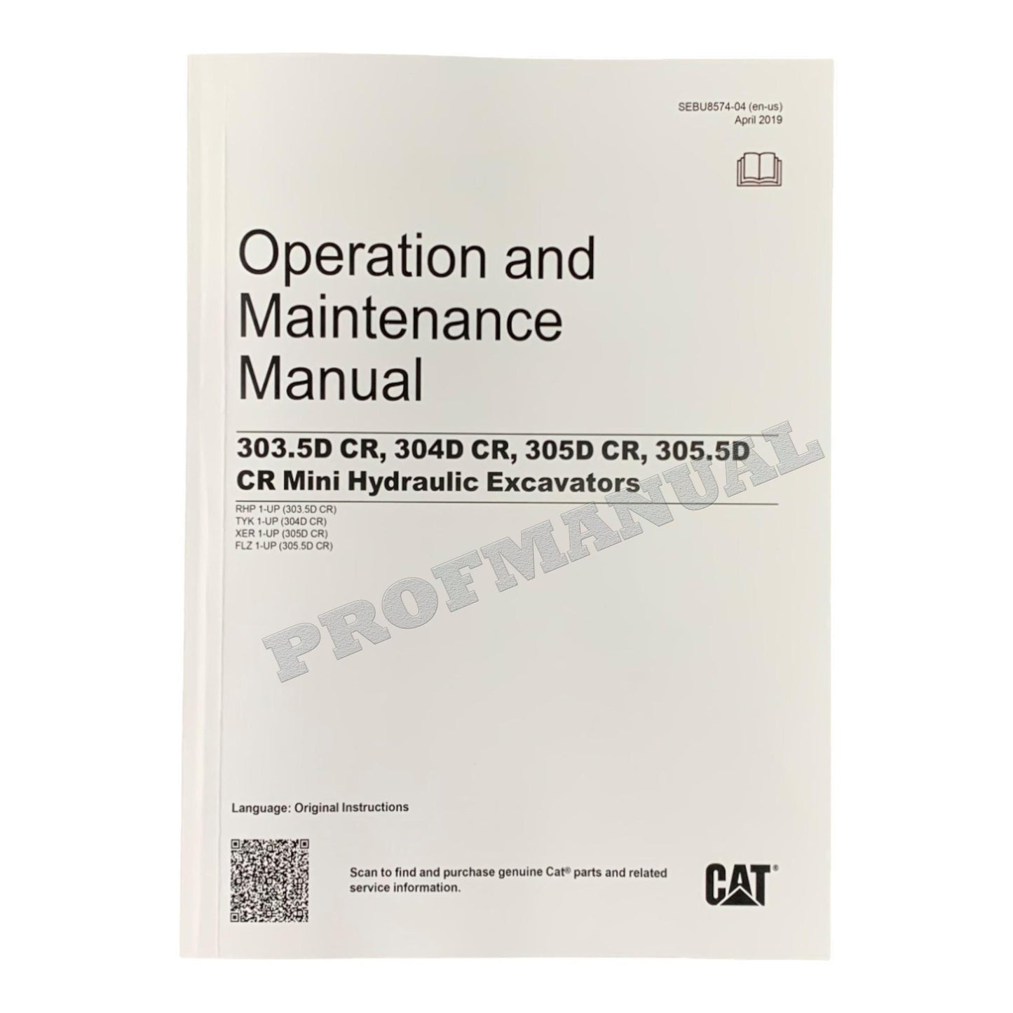 Caterpillar 303.5D CR 304D CR Mini Hydraulic Excavator Operators Manual