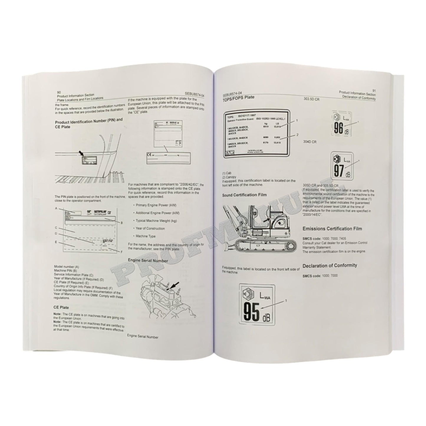 Caterpillar 303.5D CR 304D CR Mini Hydraulic Excavator Operators Manual