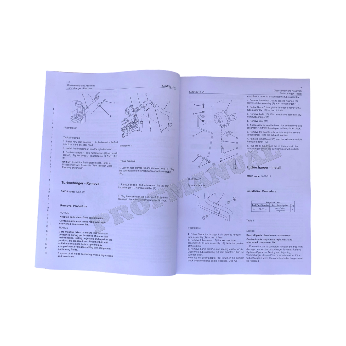 Caterpillar Cat C3.4 Motor-Wartungshandbuch, Demontage und Montage + Ergänzung