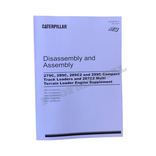 Caterpillar 279C 289C 289C2 Loader Engine Suppl Service Manual Disassem Assem